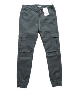 Dark Grey Cotton Cargo Pant