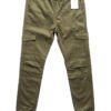 Green 6 Pocket Men Cotton Cargo Pant