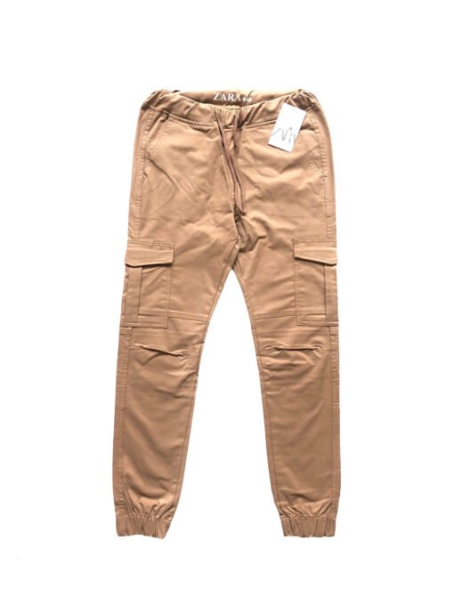 Light Camel Cotton Cargo Pant