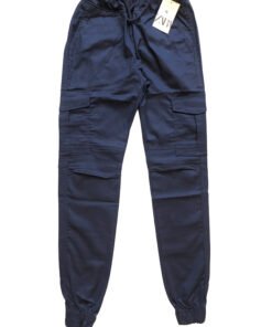 Royal Blue Cotton Cargo Pant