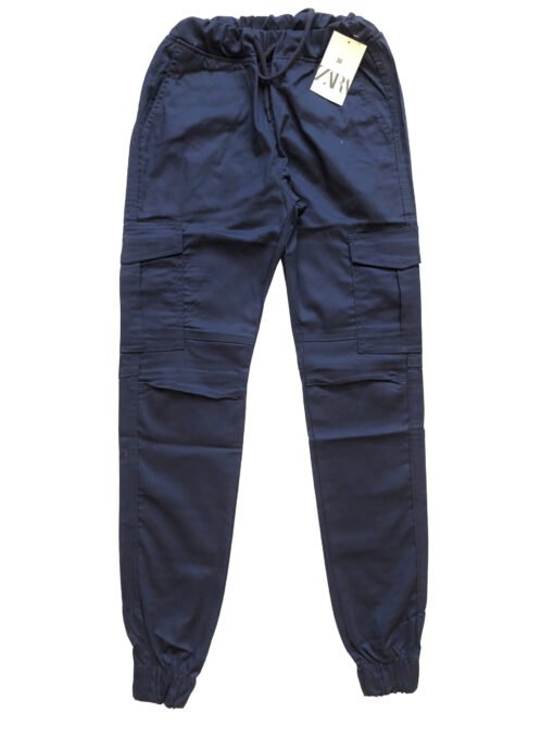 Royal Blue Cotton Cargo Pant