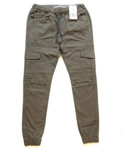 Sand Grey Cotton Men Cargo Pant