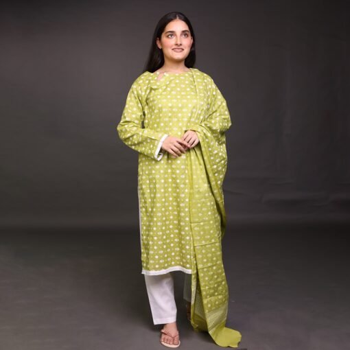 Unstitched Lawn 3 Piece Suit For Women 1