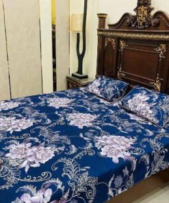 3 Piece Cotton Printed Double Bedsheet (1)