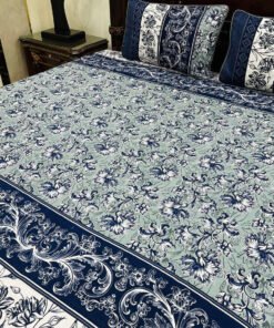 3 Piece Cotton Printed Double Bedsheet (10)