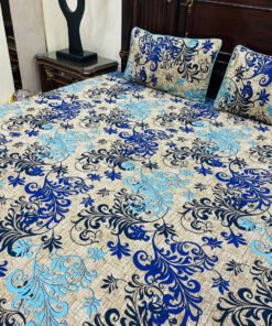 3 Piece Cotton Printed Double Bedsheet (15)