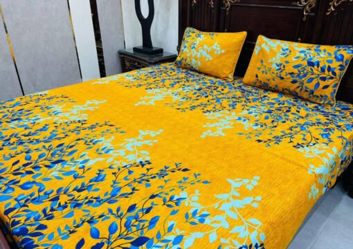 3 Piece Cotton Printed Double Bedsheet (17)