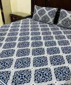 3 Piece Cotton Printed Double Bedsheet (4)