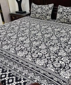 3 Piece Cotton Printed Double Bedsheet (7)