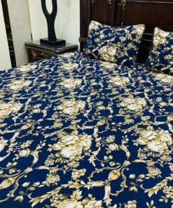 3 Pieces Crystal cotton double bedsheet 1